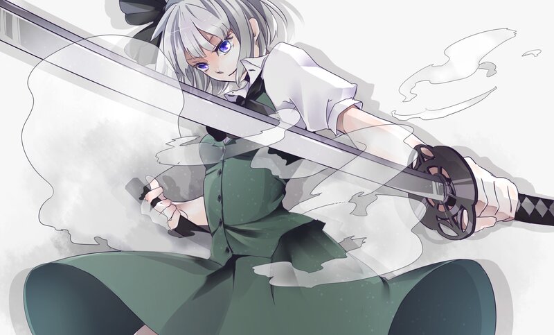anime girl with sword