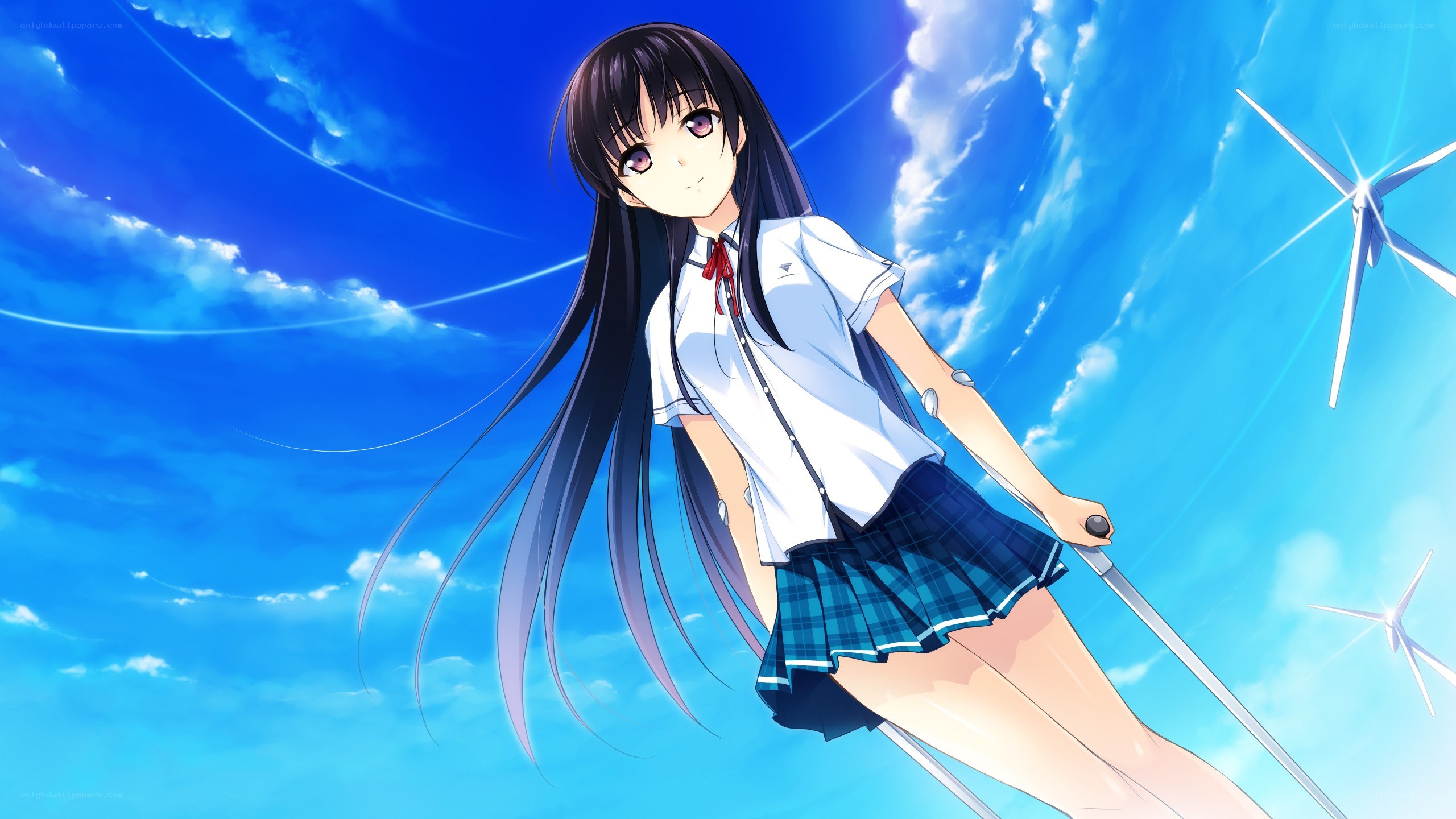 anime girl with sword