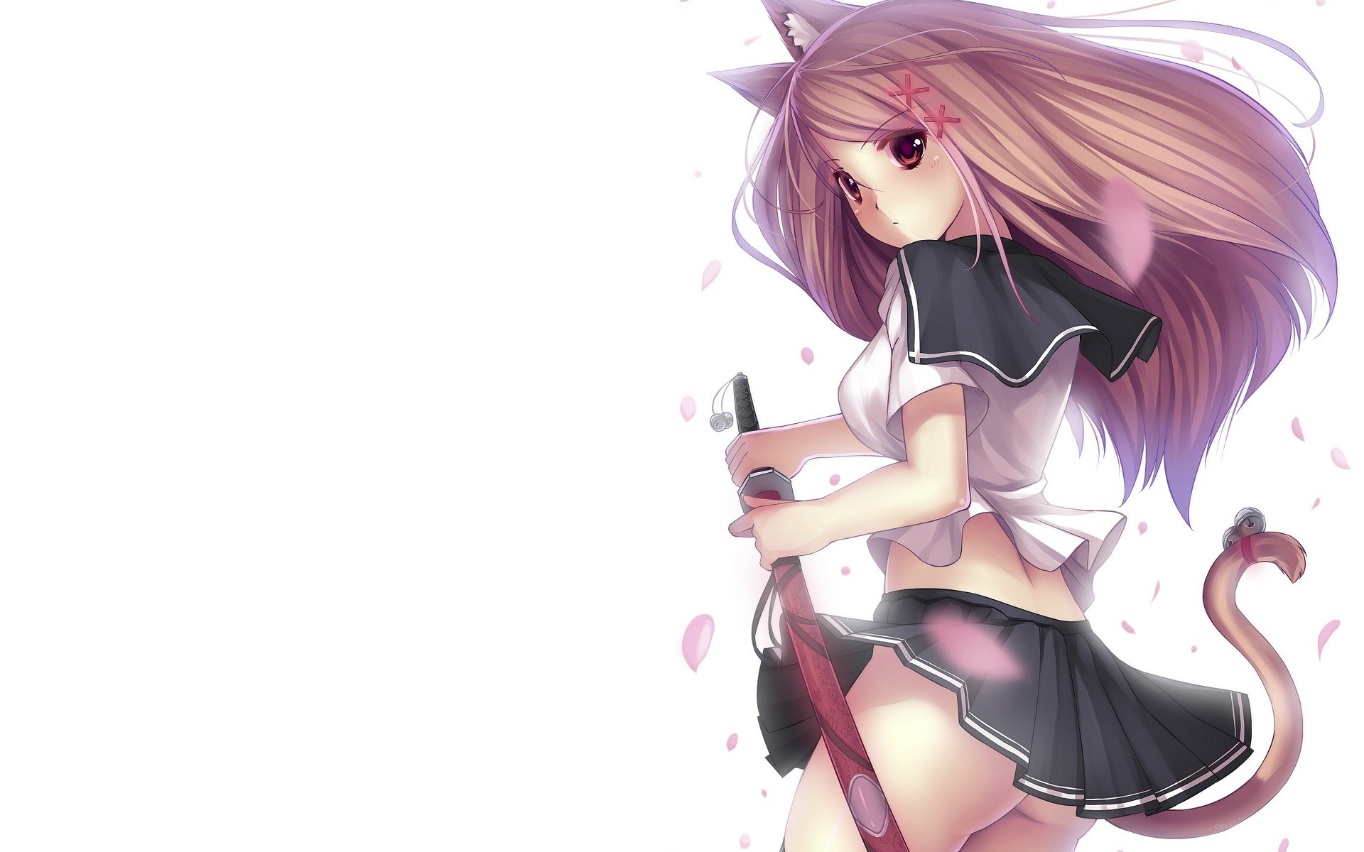anime girl with sword