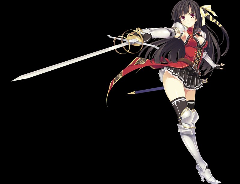 anime girl with sword
