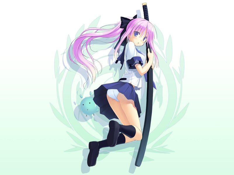 anime girl with sword