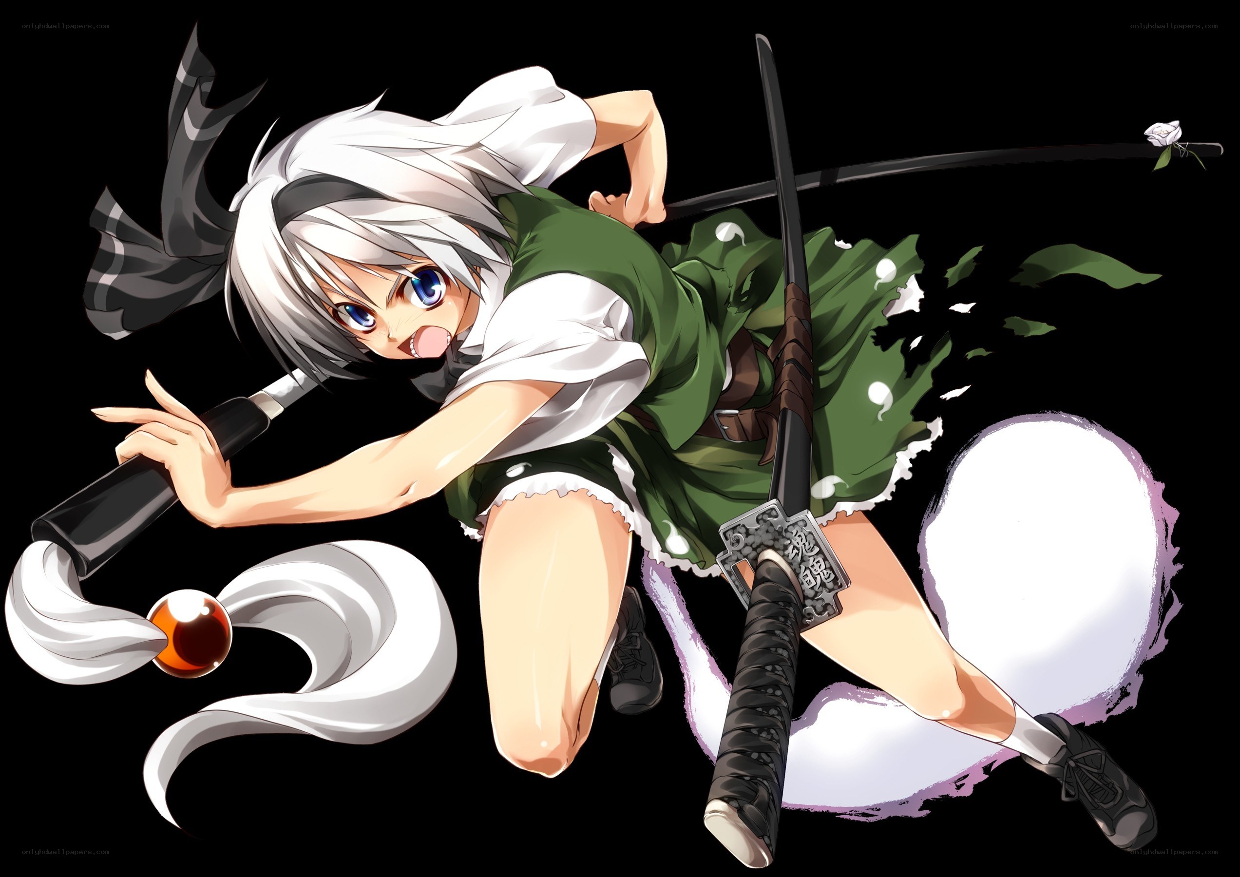 anime girl with sword