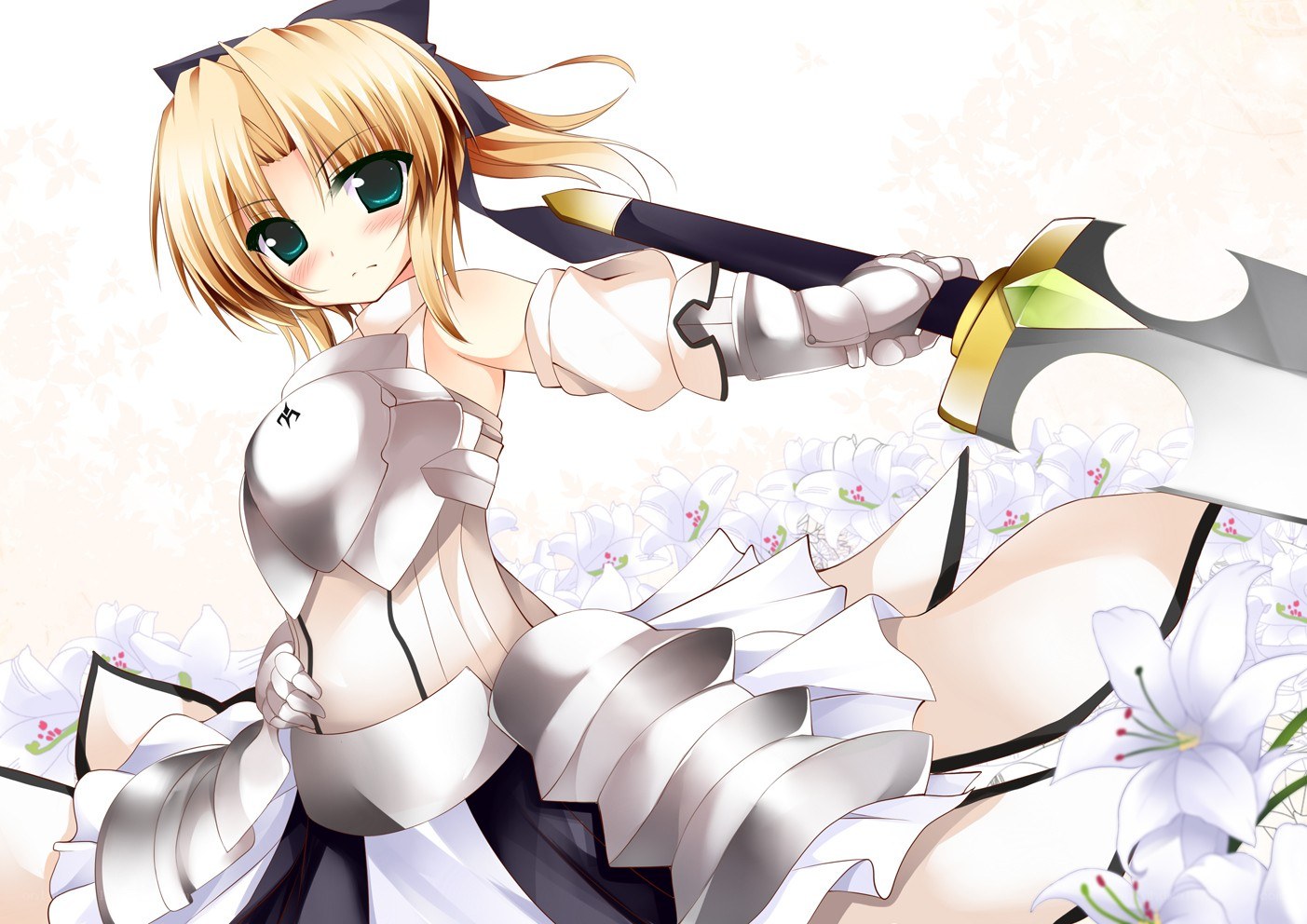 anime girl with sword