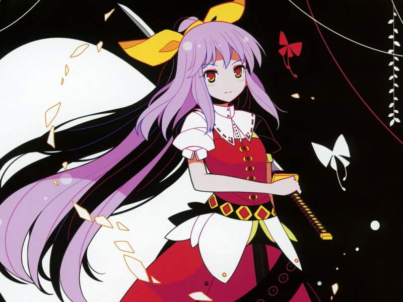 anime girl with sword
