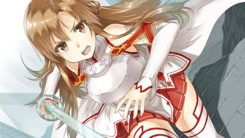 anime girl with sword