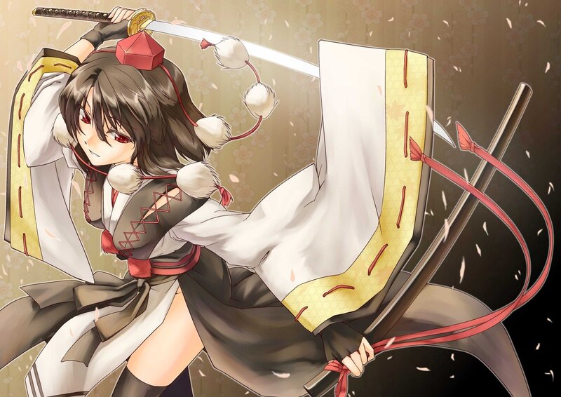 anime girl with sword