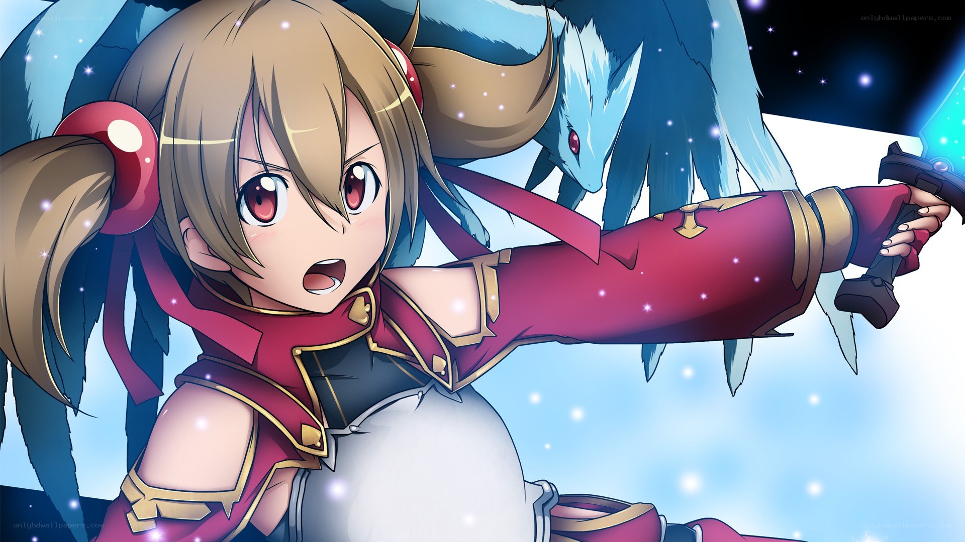 anime girl with sword