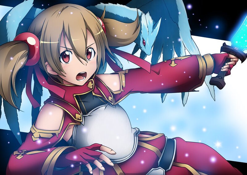 anime girl with sword