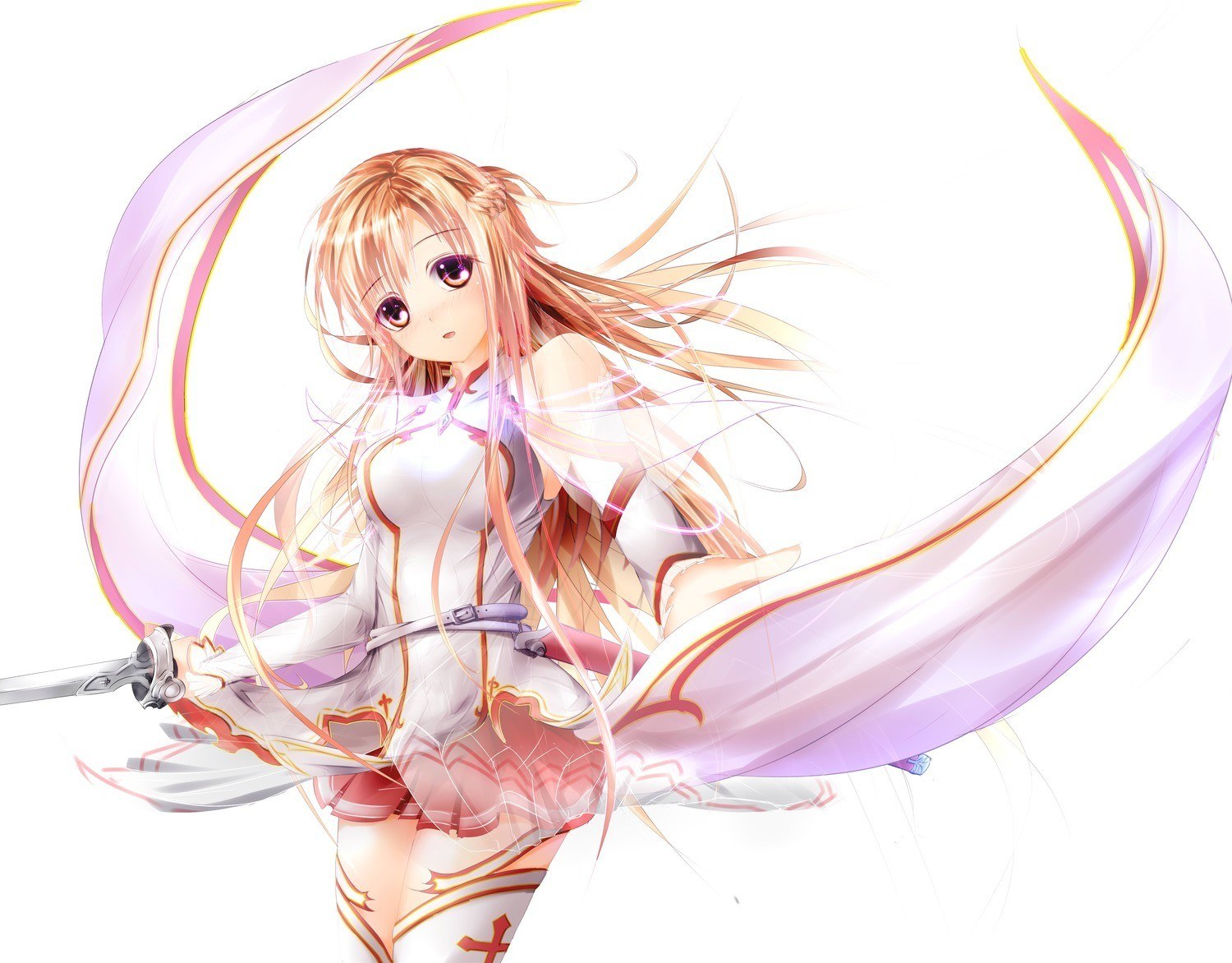 anime girl with sword