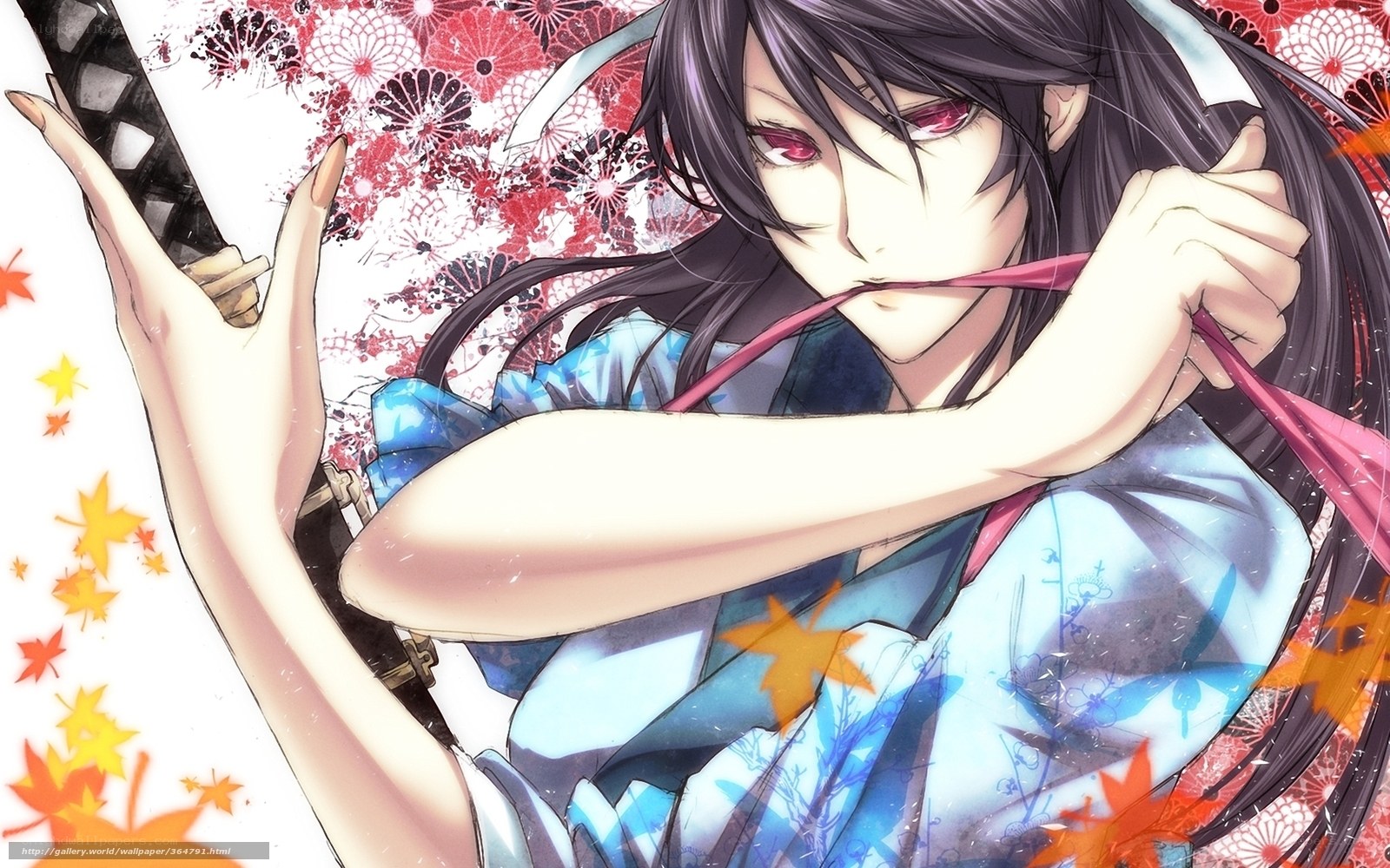 anime girl with sword