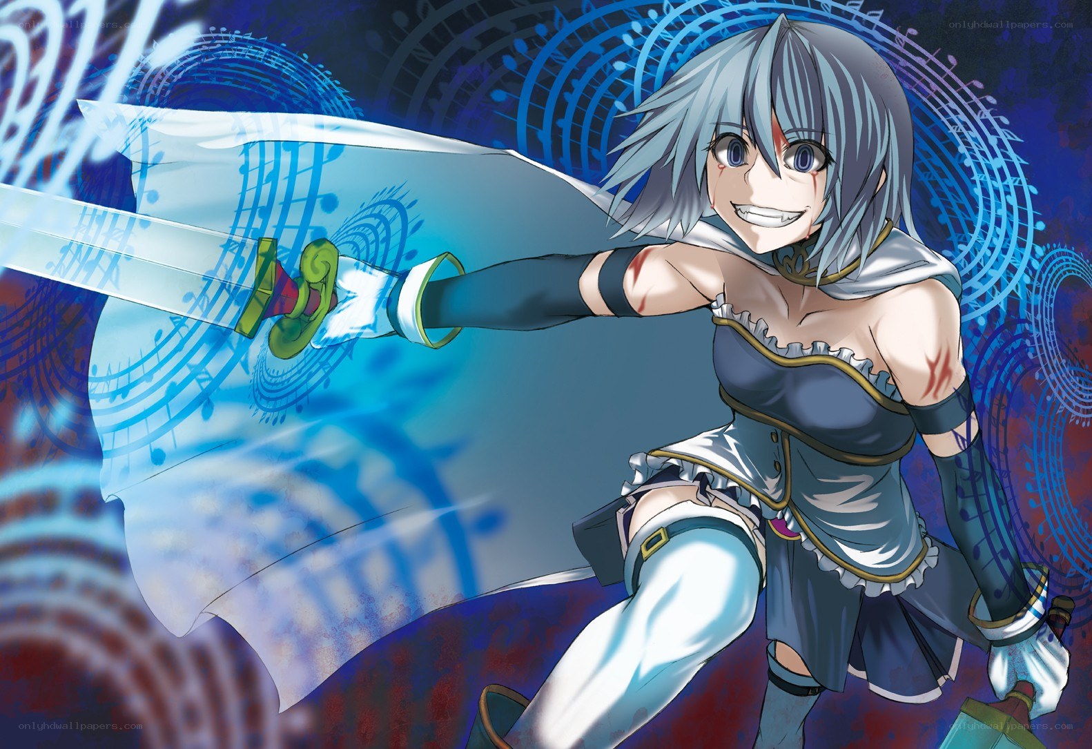 anime girl with sword