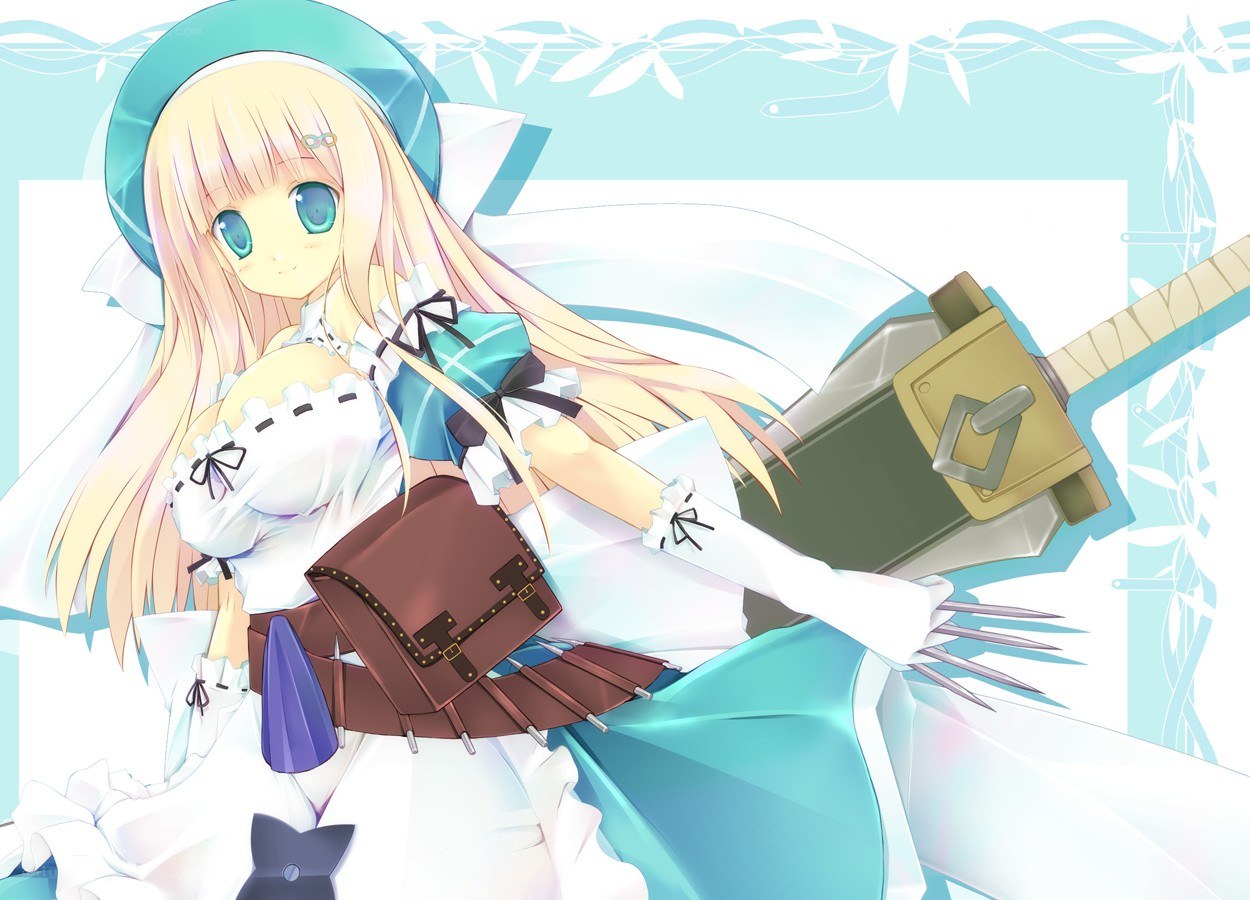 anime girl with sword