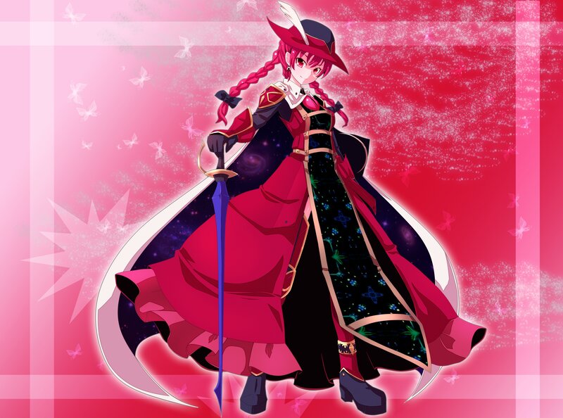 anime girl with sword