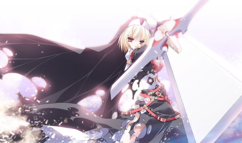 anime girl with sword