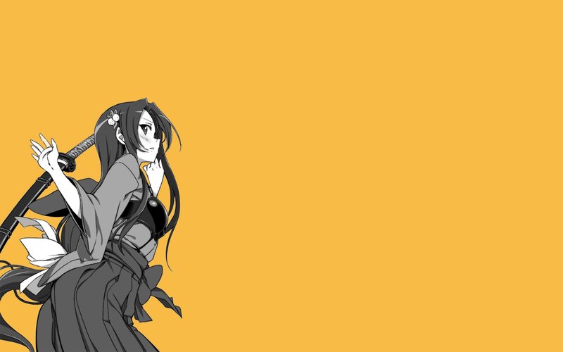 anime girl with sword