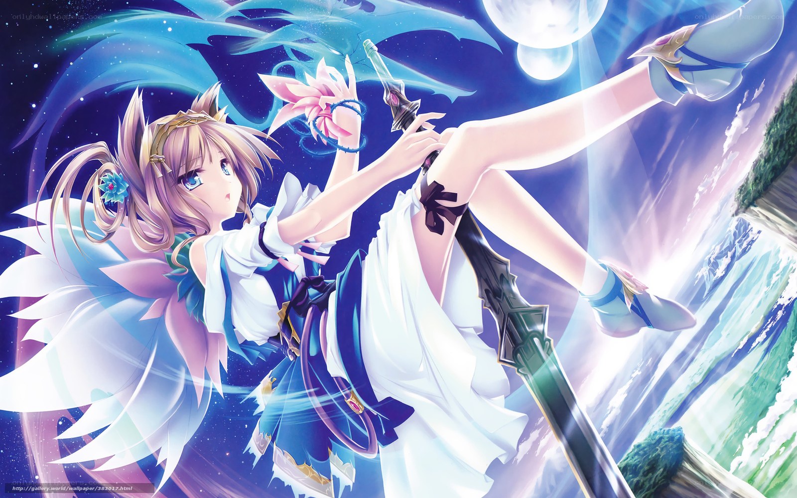 anime girl with sword