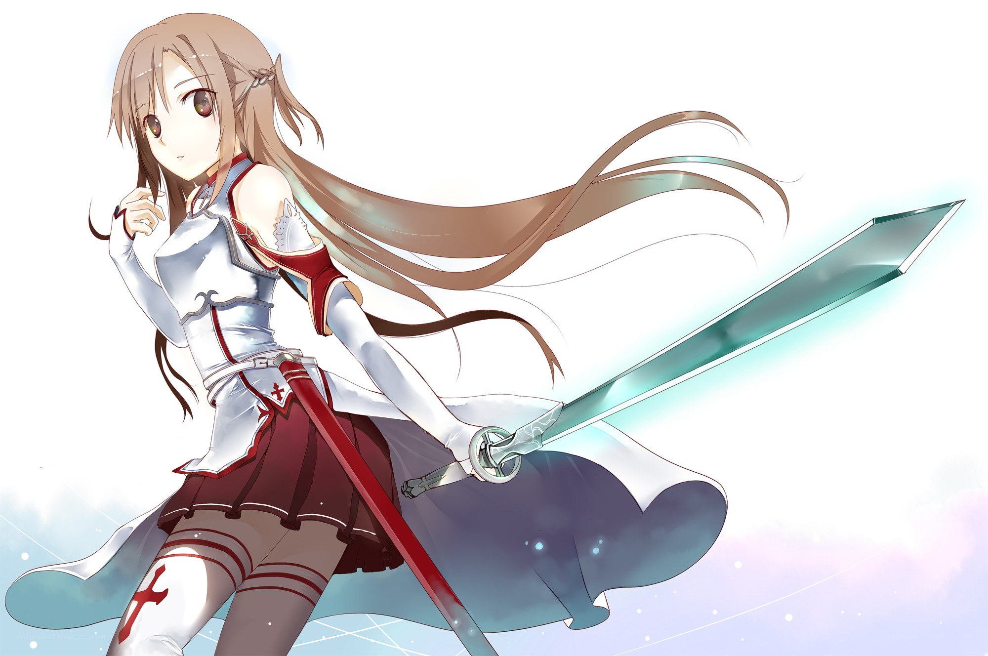 anime girl with sword
