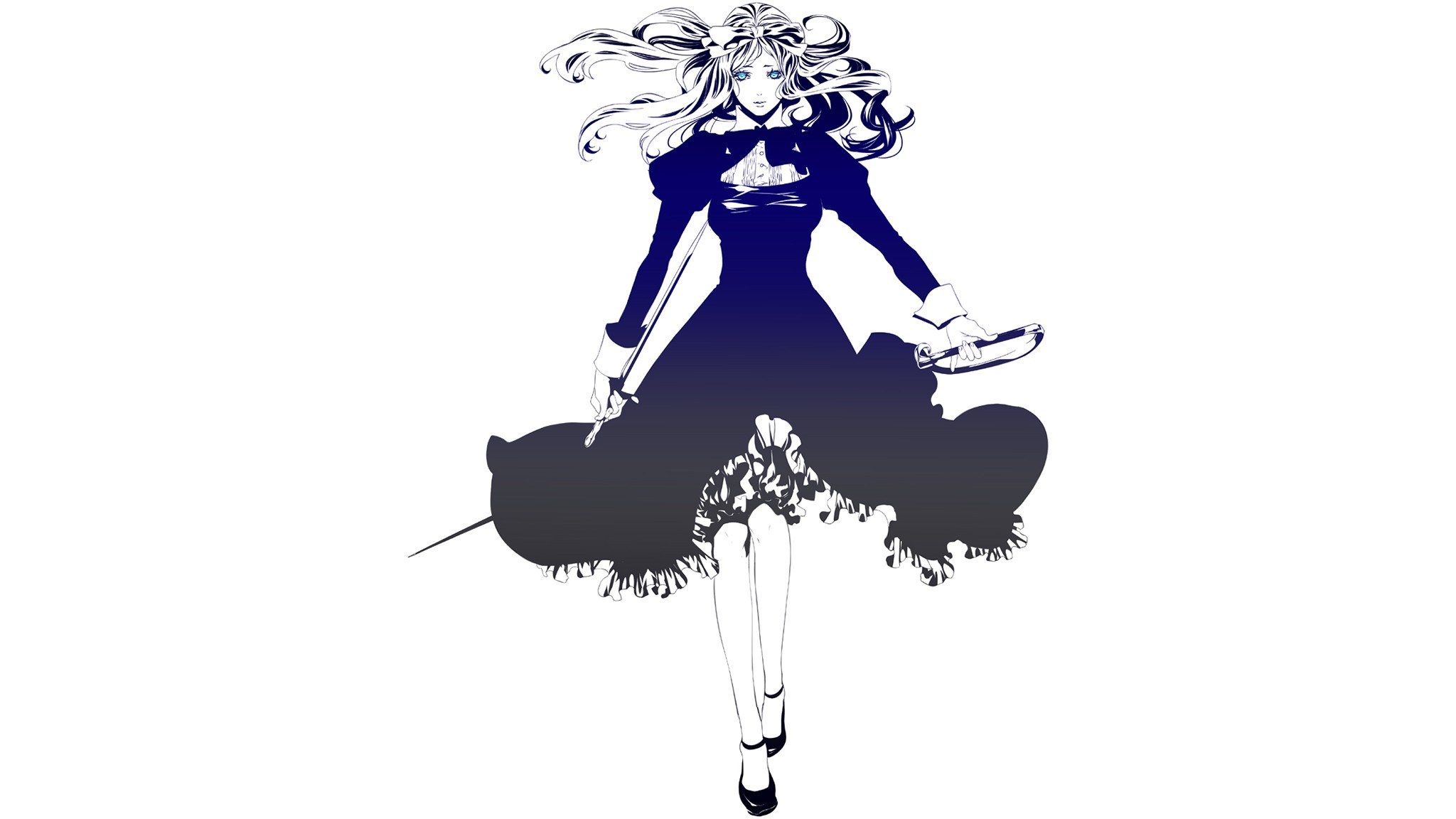 anime girl with sword