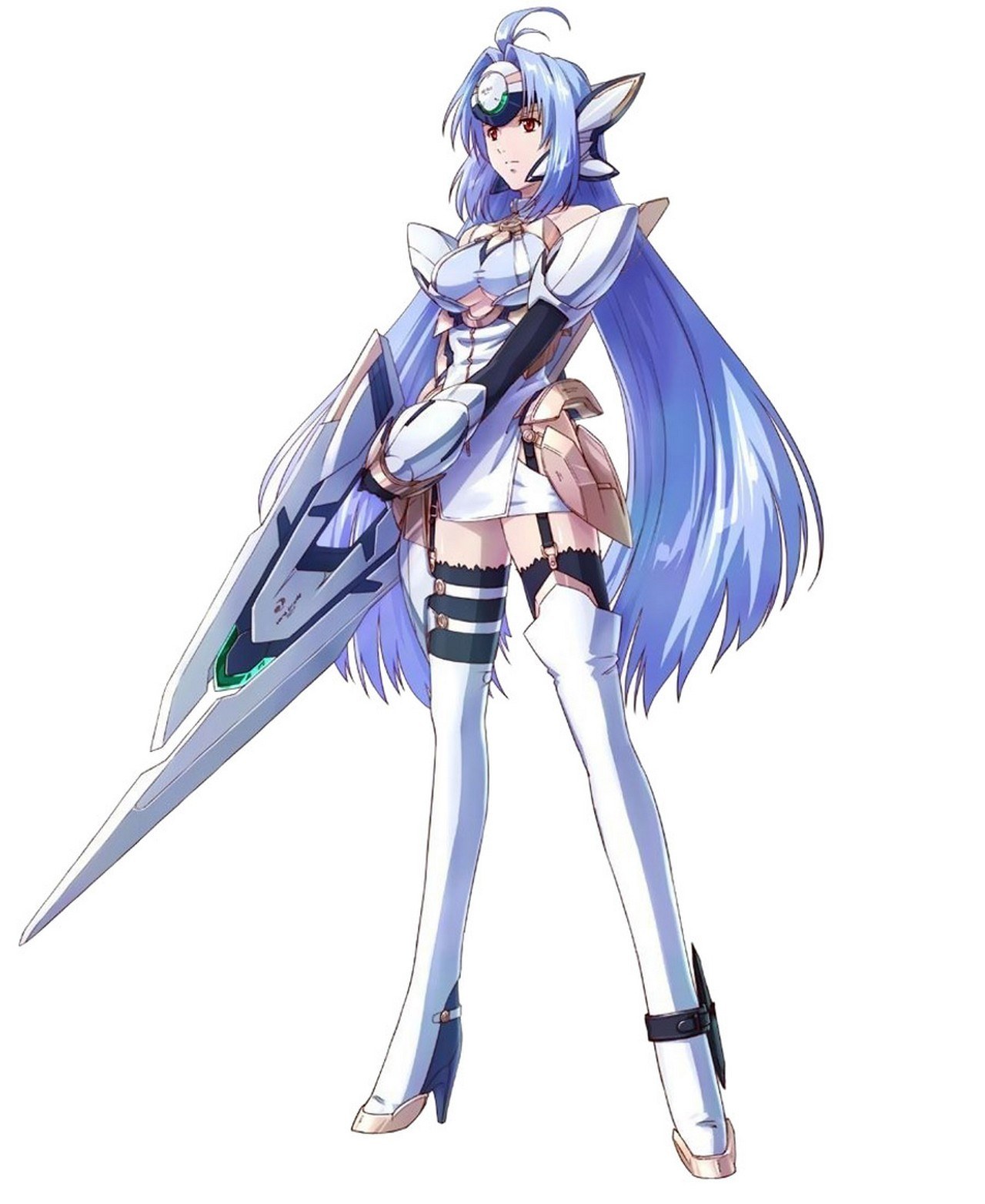 anime girl with sword