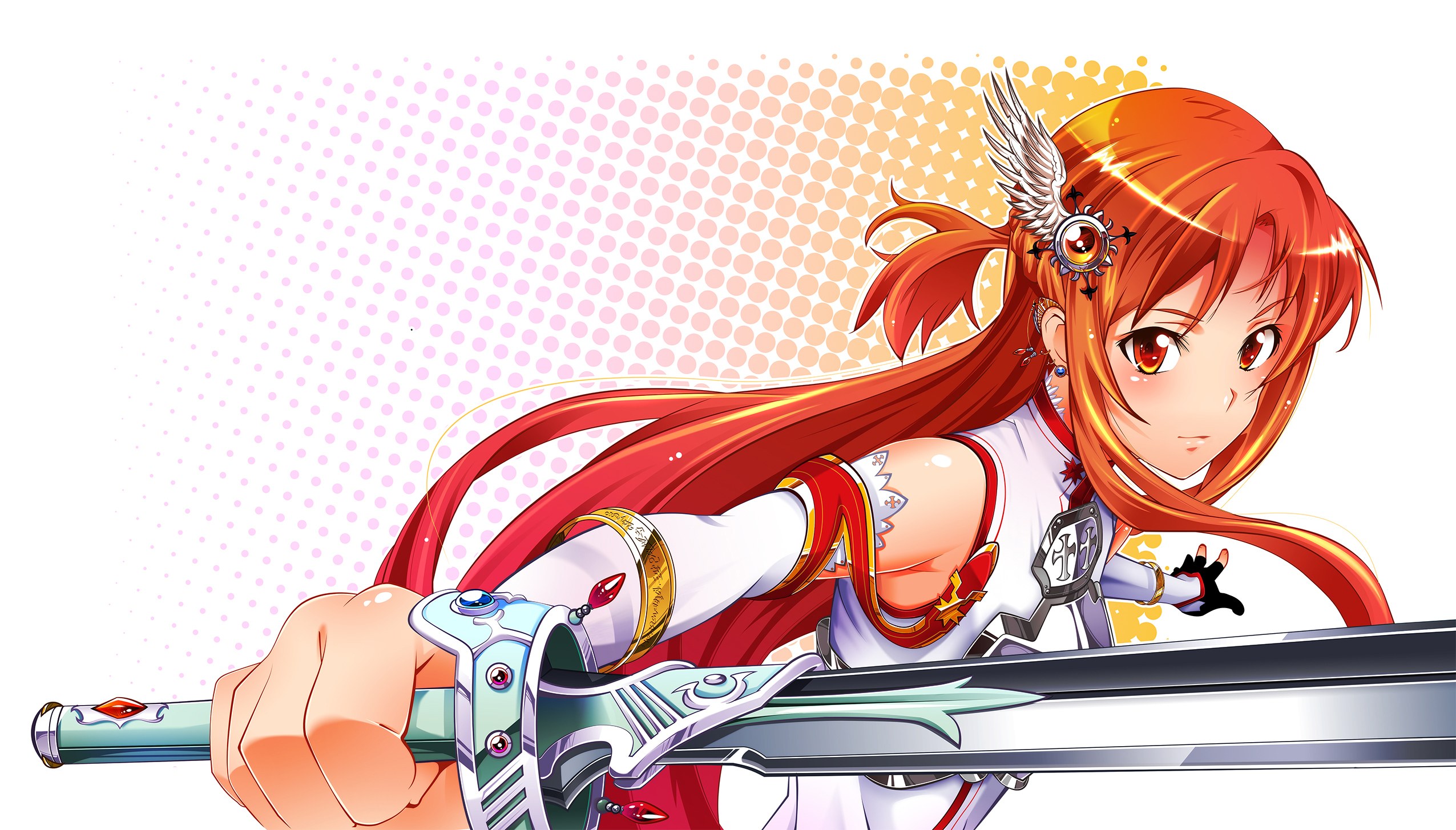 anime girl with sword