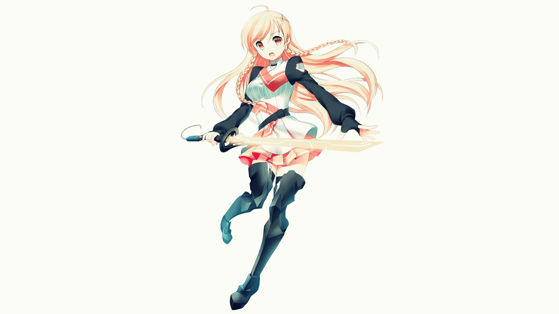 anime girl with sword