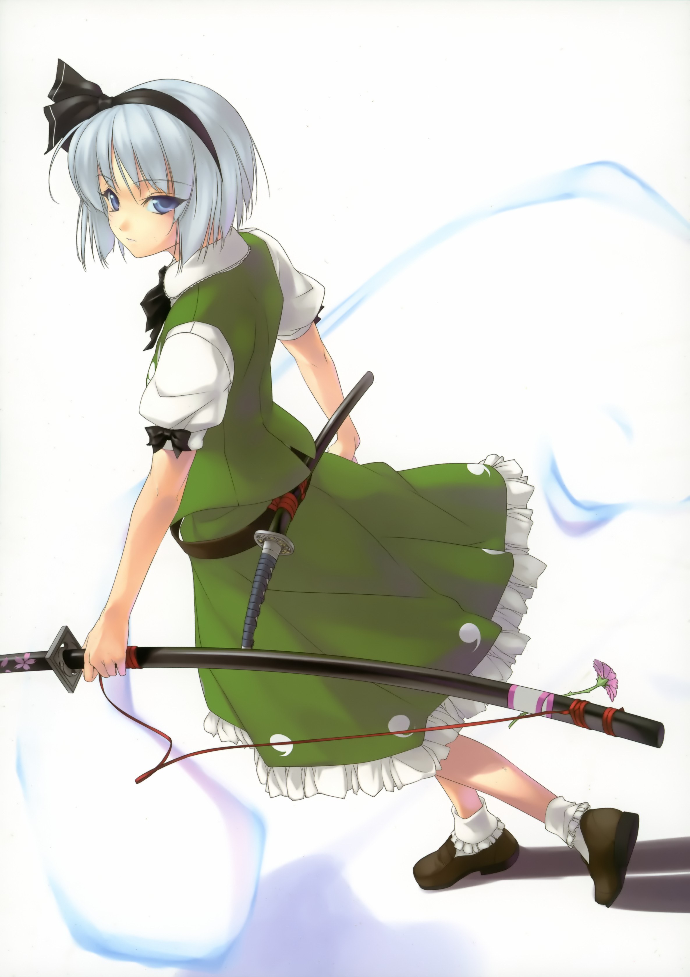 Anime girl with sword