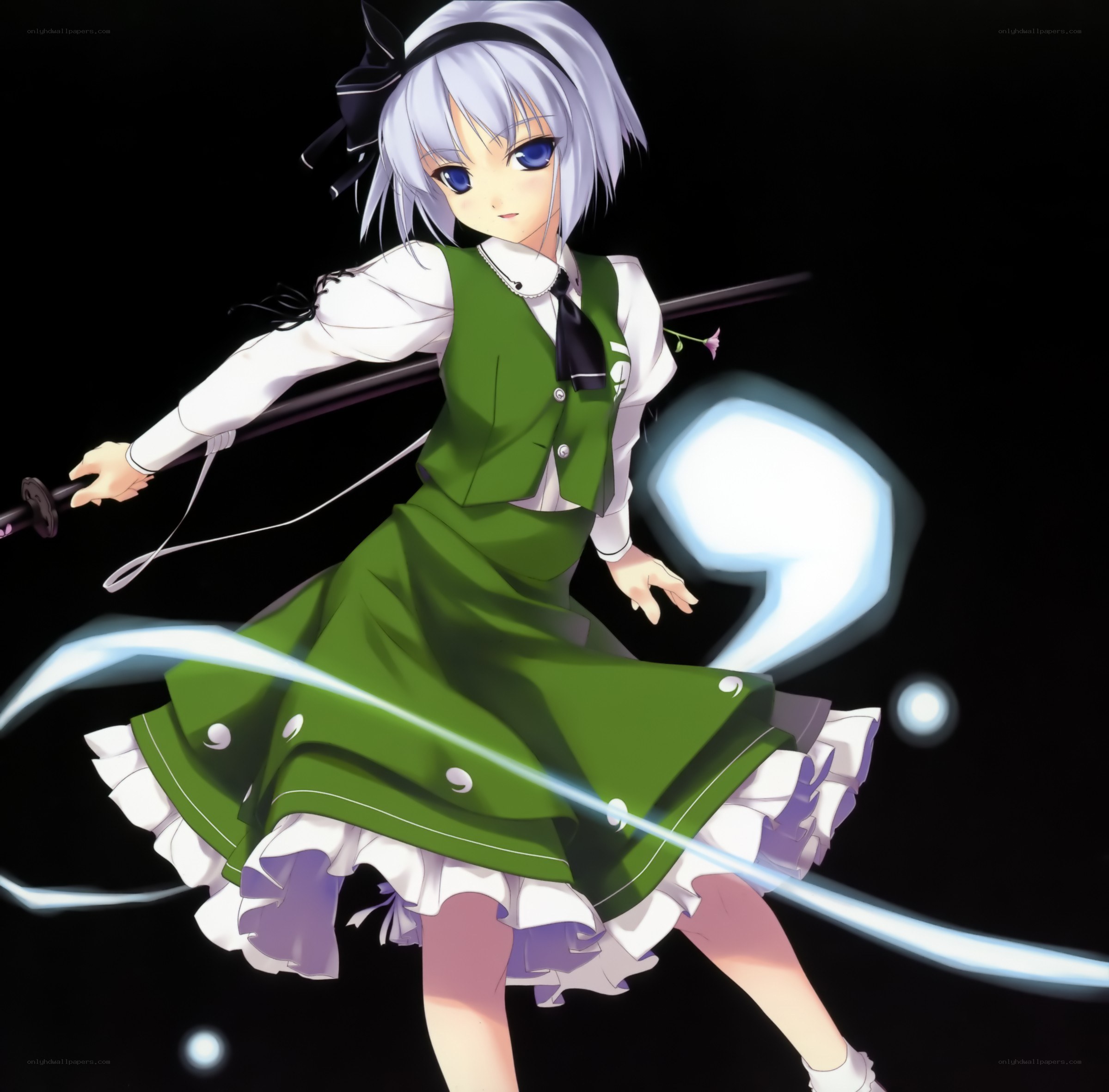 Anime girl with sword