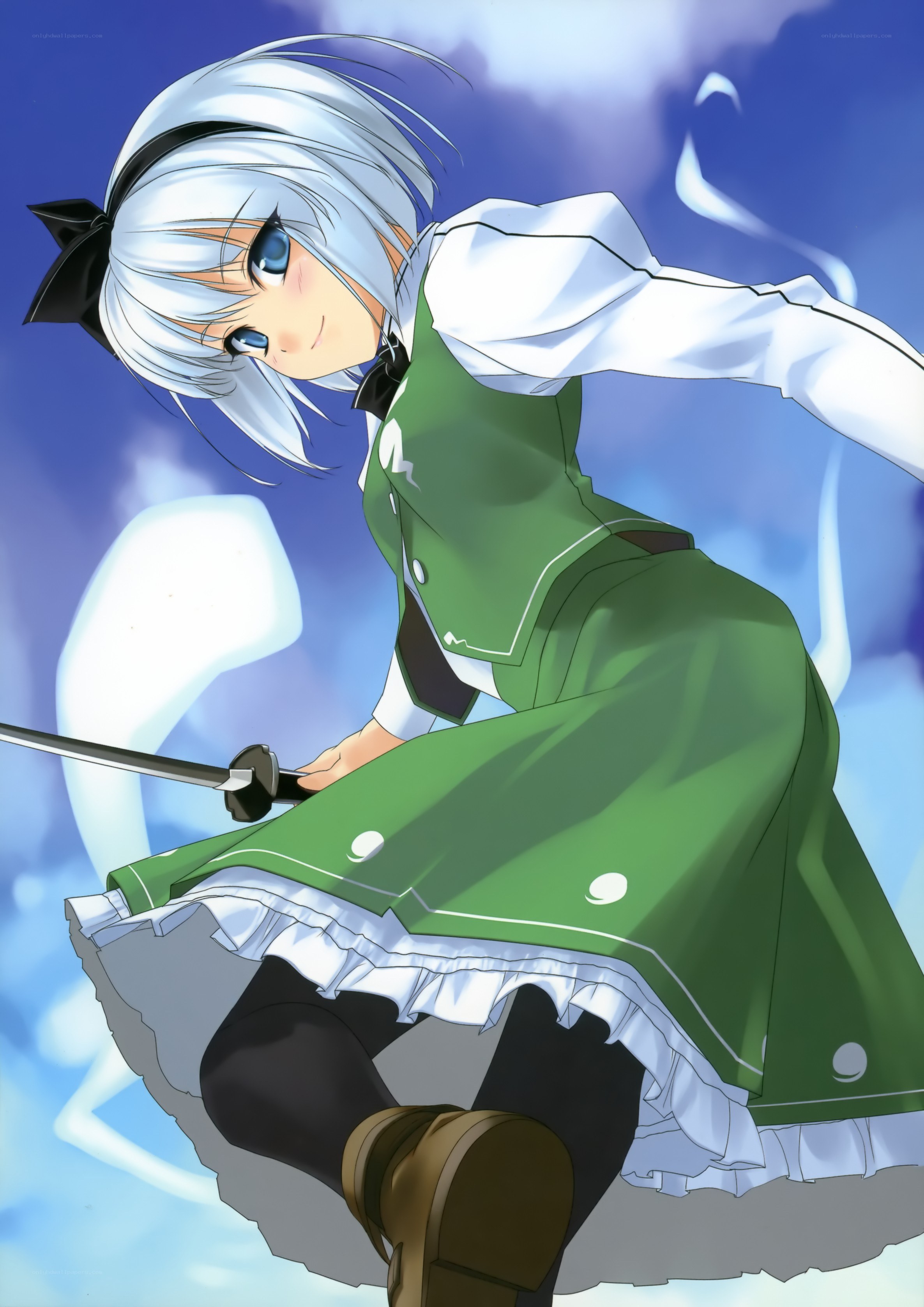 anime girl with sword