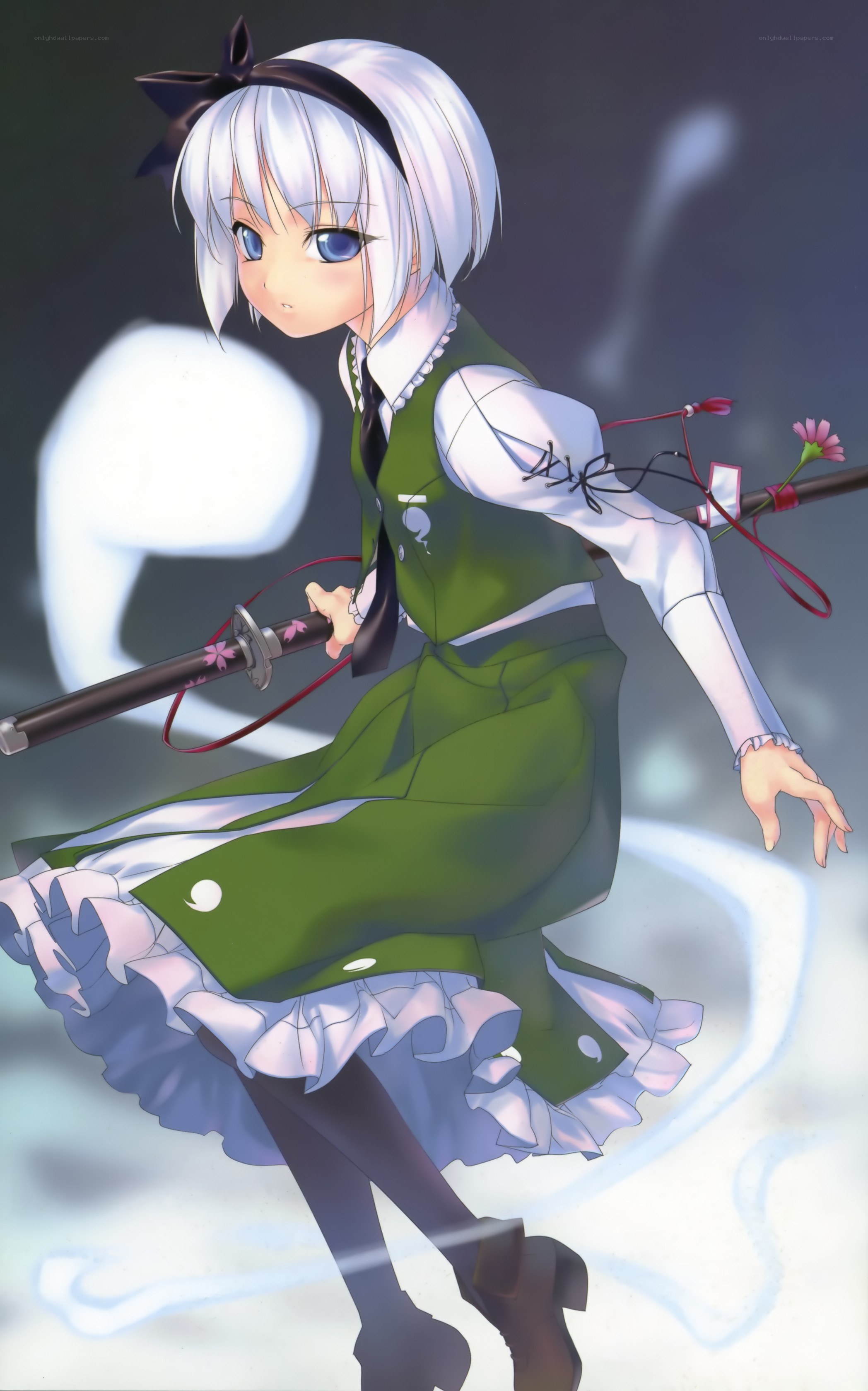 anime girl with sword