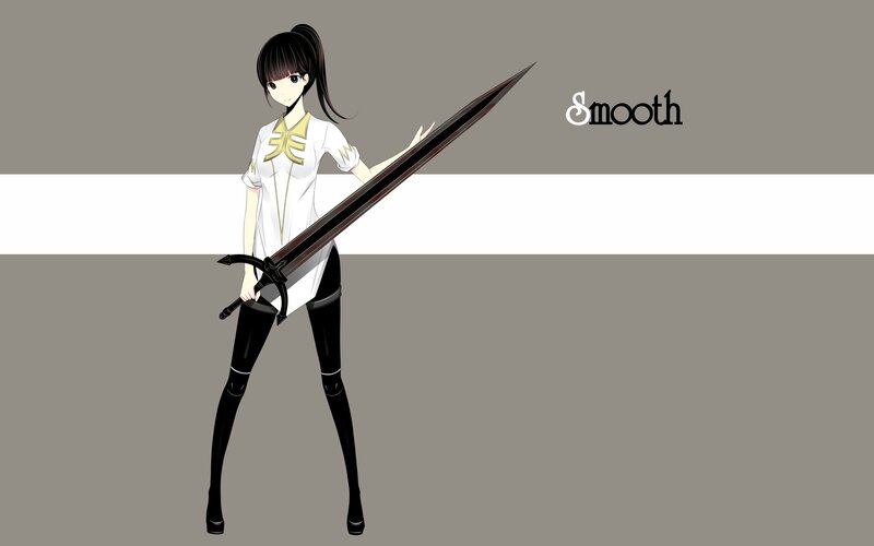 anime girl with sword