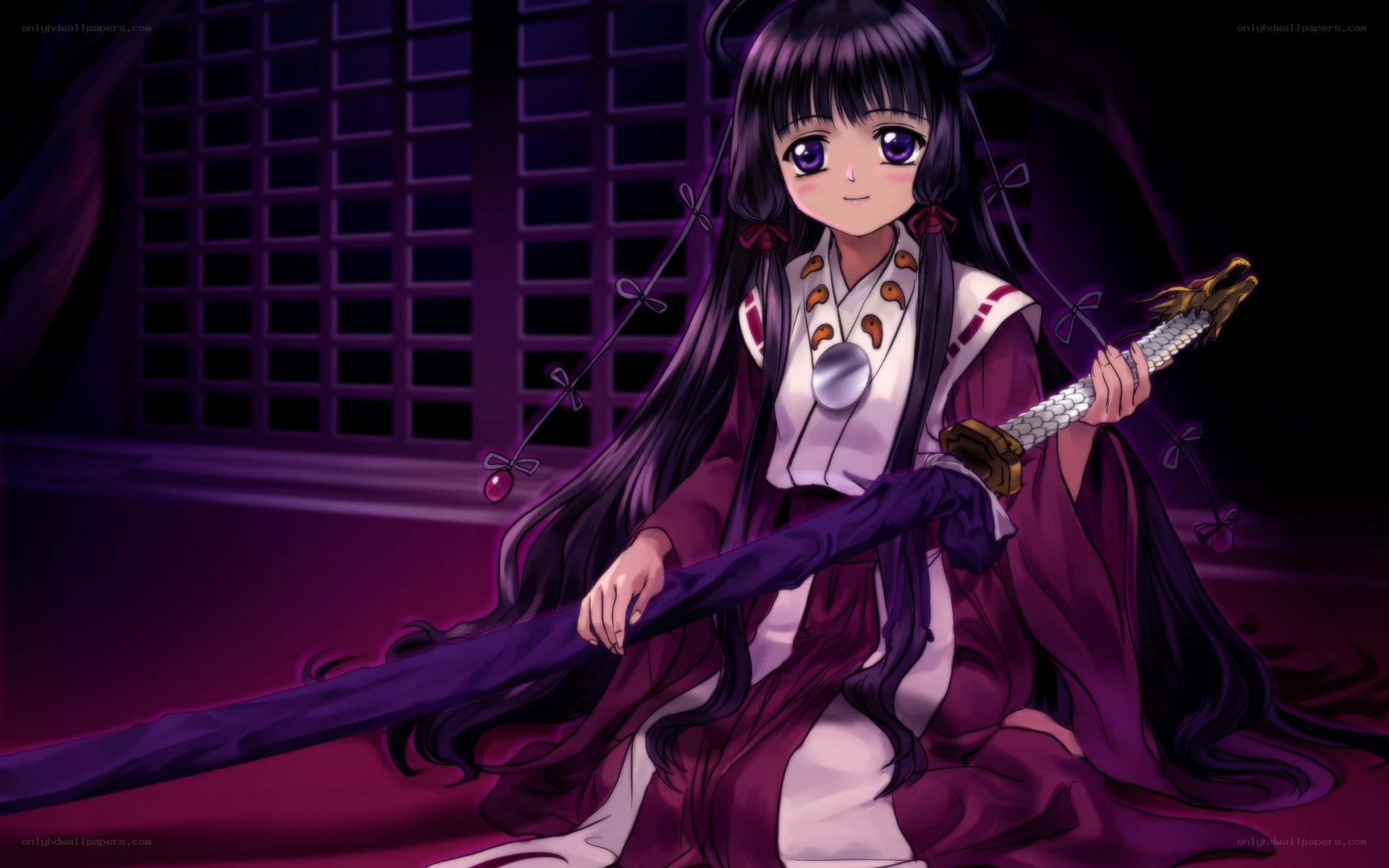 anime girl with sword