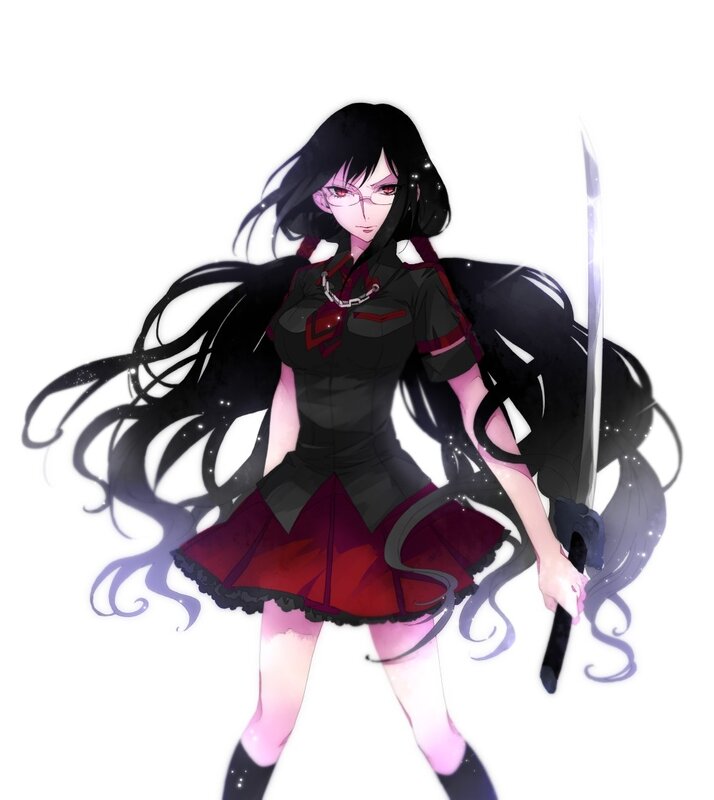 anime girl with sword
