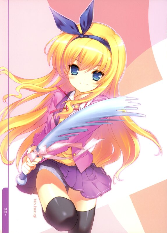 Anime girl with sword