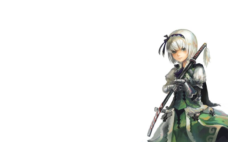 anime girl with sword