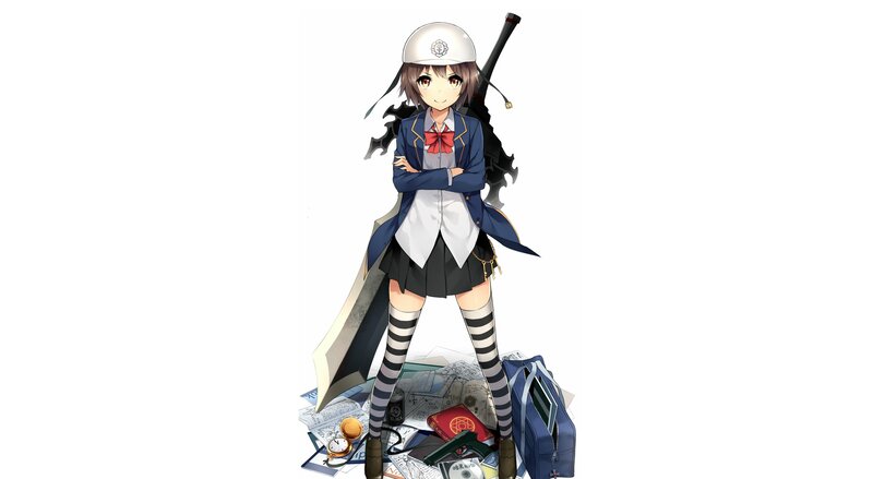 anime girl with sword