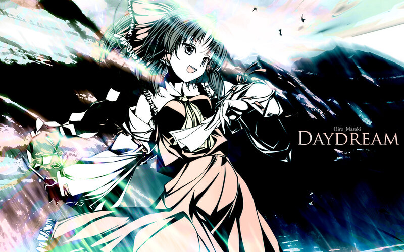 Anime Girl with Sword — Black, Dramatic, Morning