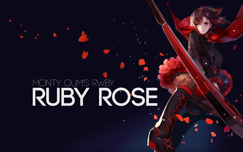 Anime Girl with Sword — Black, Dramatic, Night, Digital Art, Rose Petals, Dark Background