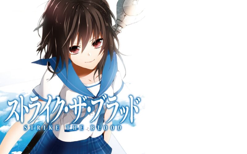 Anime Girl with Sword — Blue, Determined