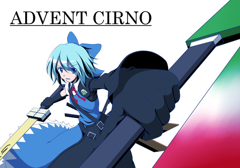Anime Girl with Sword — Blue, Dramatic, Cat Ears