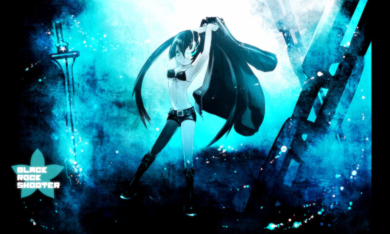 Anime Girl with Sword — Blue, Dramatic, Night, Digital Art, Coat