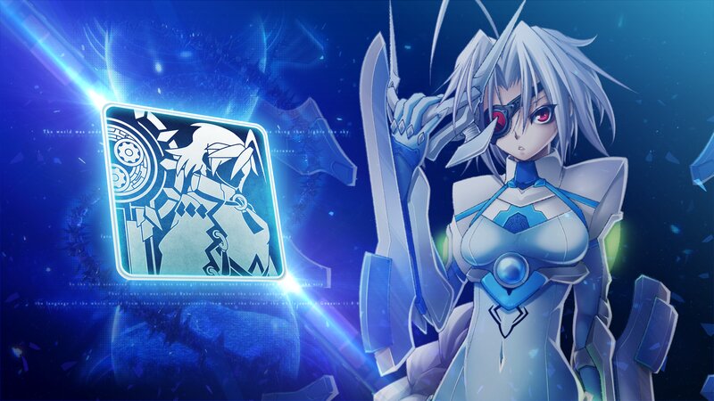 Anime Girl with Sword — Blue, Dramatic, Night, Digital Art, Mechanical Armor