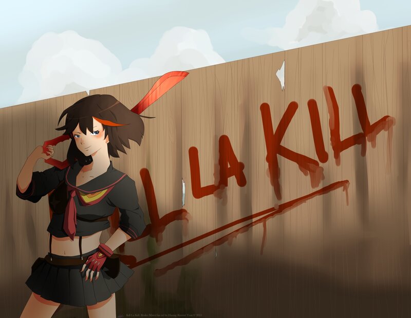 Anime Girl with Sword — Brown, Dramatic, Afternoon