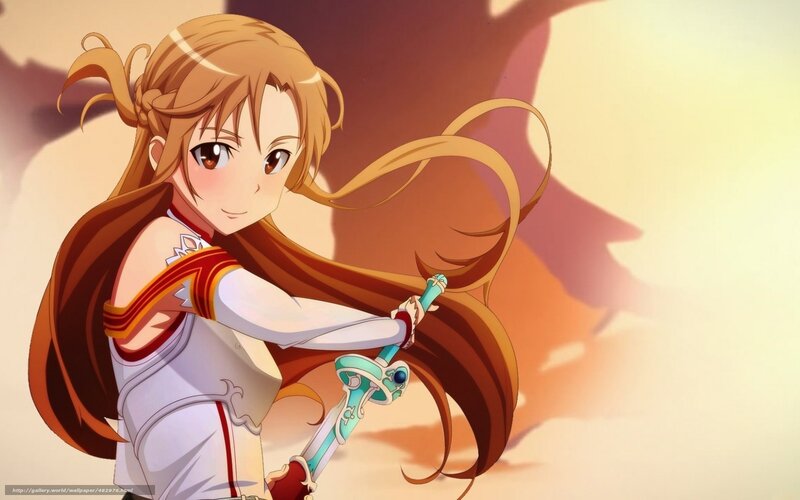 Anime Girl with Sword — Brown, Dramatic, Sunset, Long Hair, White Outfit