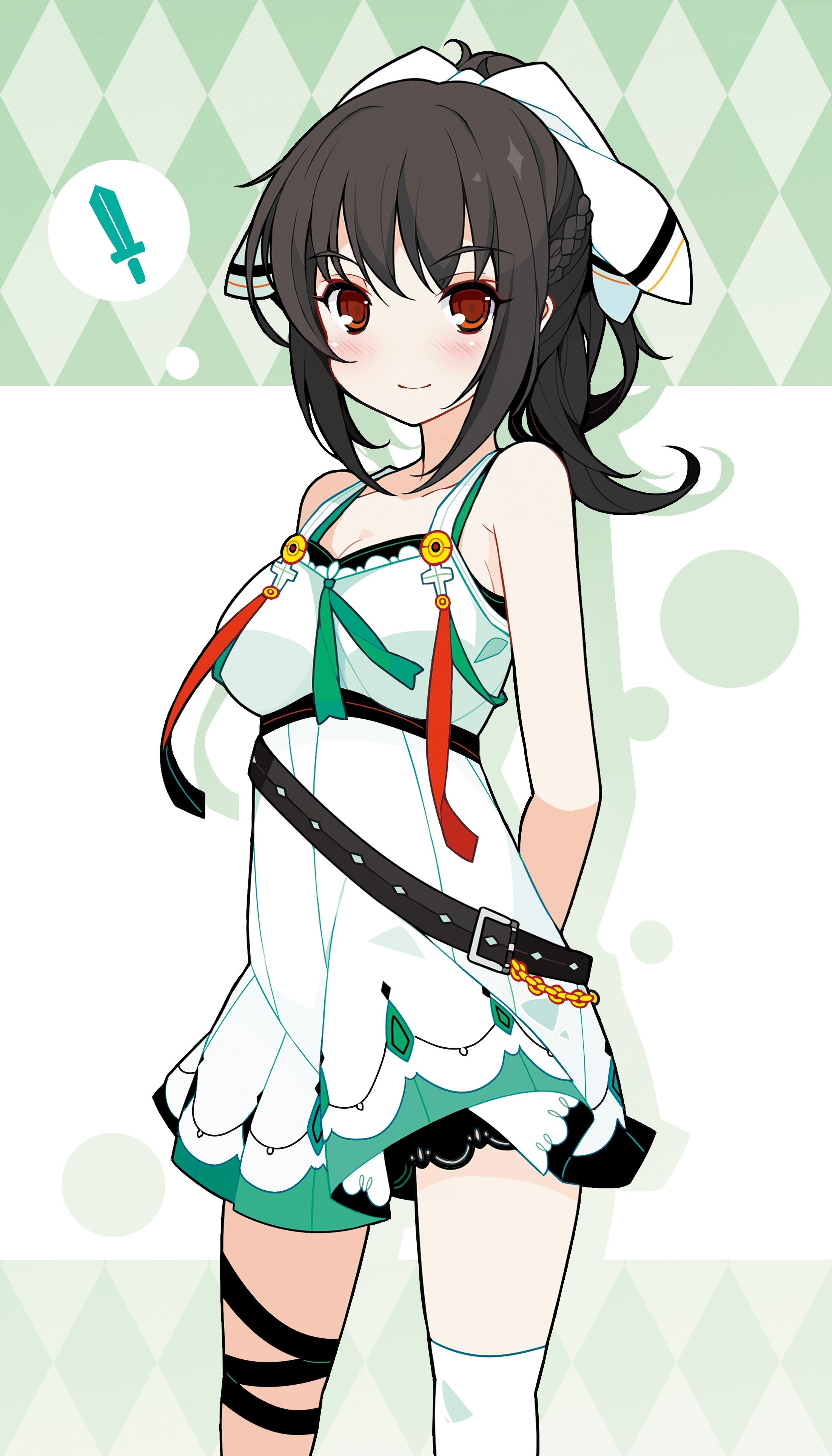 anime girl with sword icon