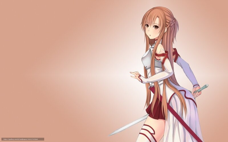 Anime Girl with Sword — Pink, Calm, Long Hair