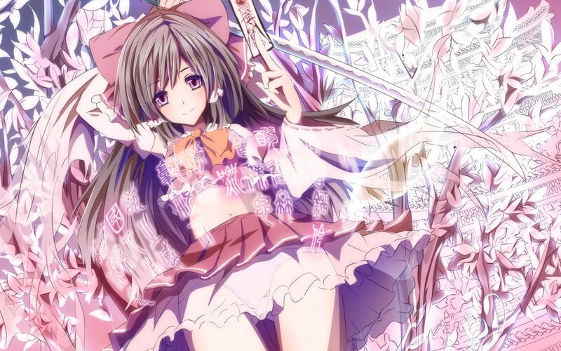 Anime Girl with Sword — Pink, Dreamy, Spring