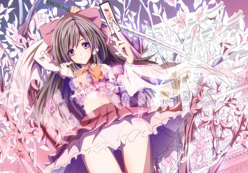 Anime Girl with Sword — Pink, Dreamy