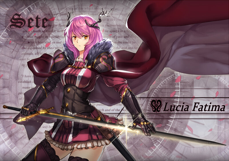 Anime Girl with Sword — Purple, Dramatic, Digital Art, Cape