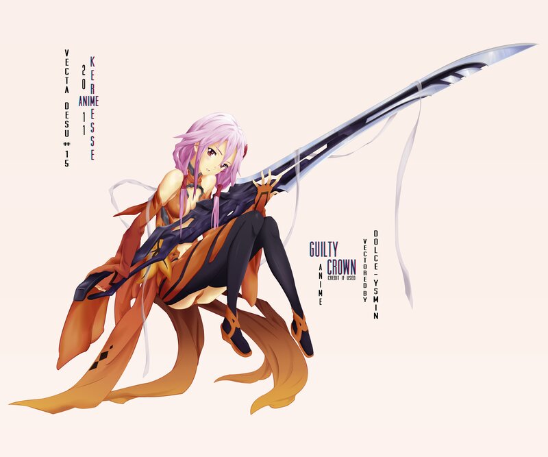 Anime Girl with Sword — Purple, Dramatic, Pink Hair