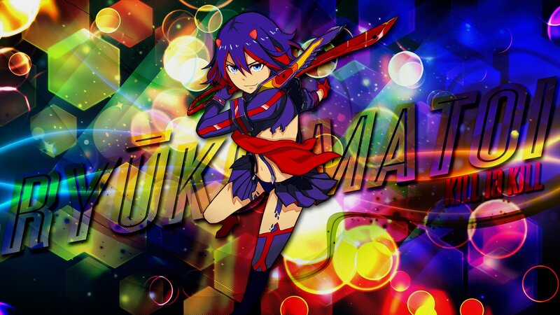 Anime Girl with Sword — Purple, Dynamic, Energetic